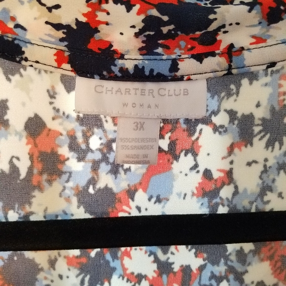 Charter Club 3/4 Sleeve Top - Picture 4 of 6